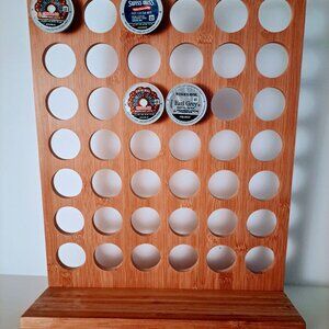 Bamboo Keurig K-Cup Storage Organizer for 42 Pods by Simesove 16" x 13"